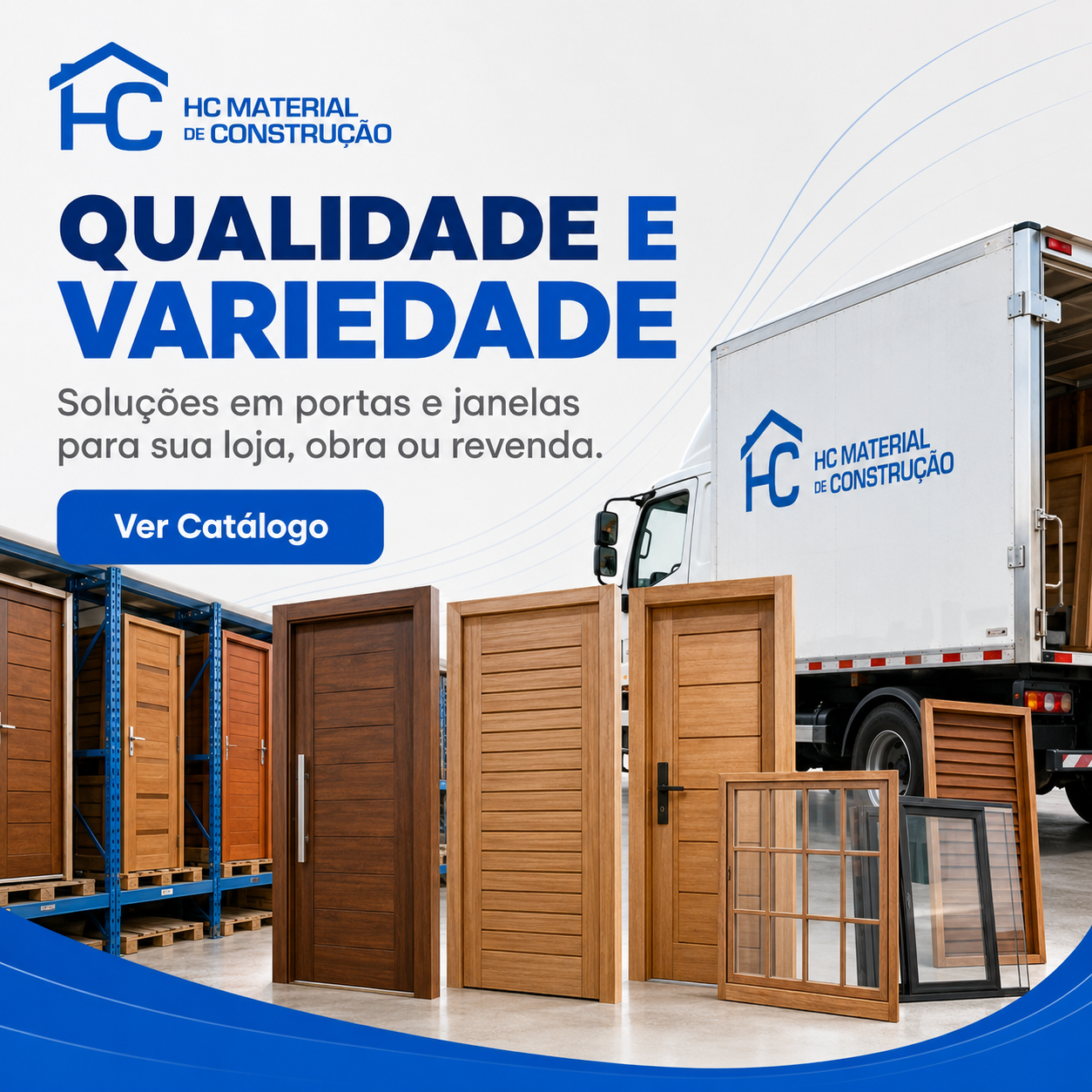 Portas de madeira no atacado — HC Material de Construção